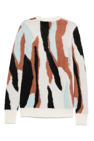 Multicolour wool blend sweater SALVATORE SANTORO | ALPA47308WHITE